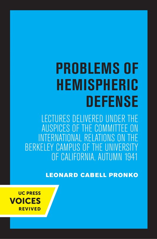 Couverture_Problems of Hemispheric Defense