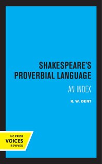 Couverture_Shakespeare's Proverbial Language