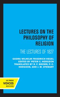 Front cover_Lectures On The Philosophy Of Religion