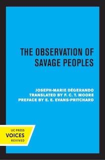 Front cover_The Observation Of Savage Peoples