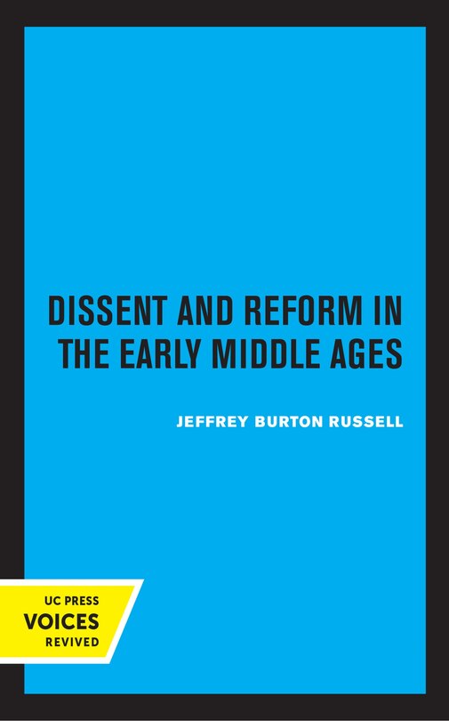 Front cover_Dissent And Reform In The Early Middle Ages