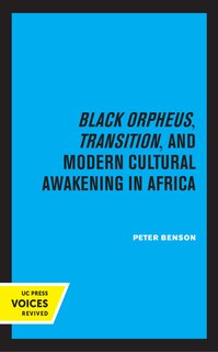 Couverture_Black Orpheus, Transition, And Modern Cultural Awakening In Africa