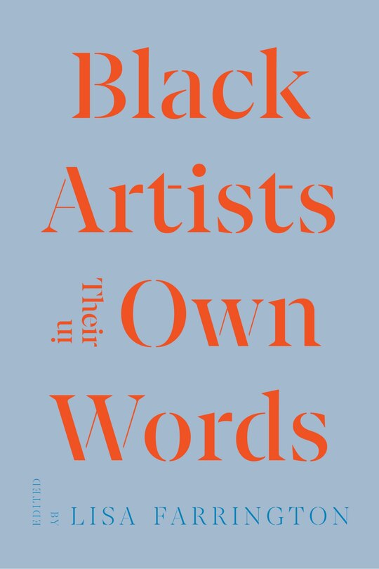 Couverture_Black Artists in Their Own Words