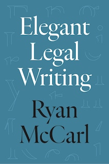 Front cover_Elegant Legal Writing