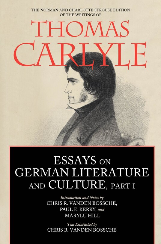 Front cover_Essays on German Literature and Culture, Part I