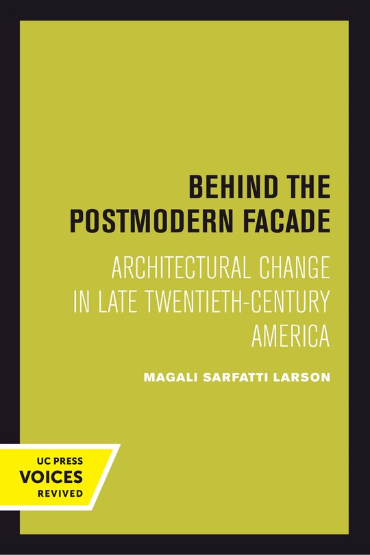 Front cover_Behind the Postmodern Facade
