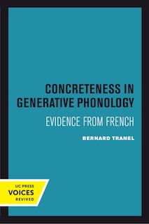 Front cover_Concreteness in Generative Phonology