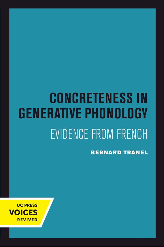 Front cover_Concreteness in Generative Phonology