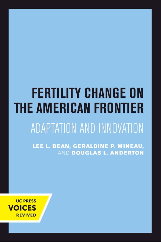 Couverture_Fertility Change on the American Frontier