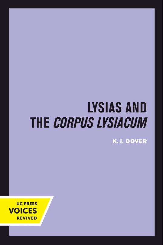 Front cover_Lysias and the Corpus Lysiacum