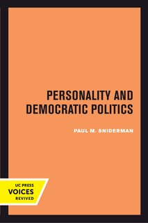 Front cover_Personality and Democratic Politics