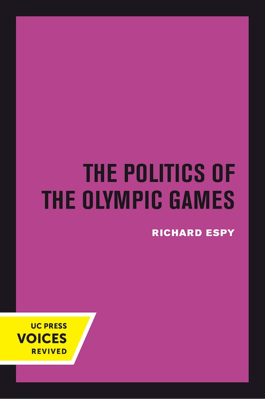 Front cover_The Politics of the Olympic Games