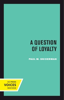 Front cover_A Question of Loyalty