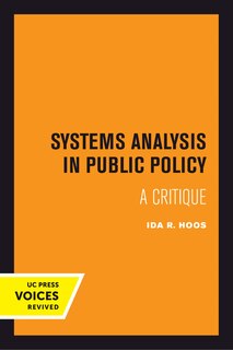 Couverture_Systems Analysis in Public Policy