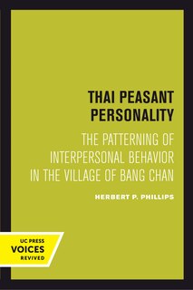 Front cover_Thai Peasant Personality