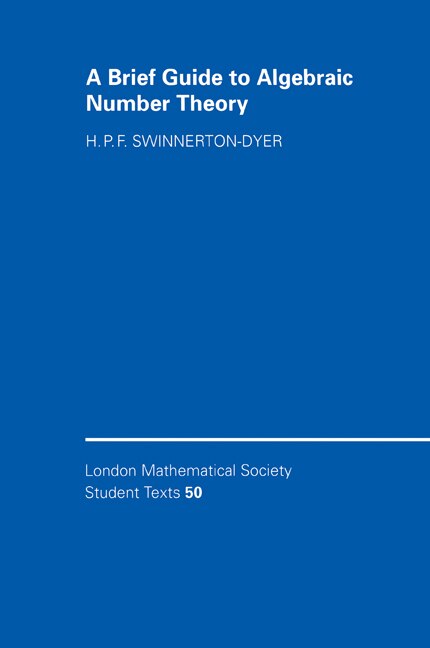 Front cover_A Brief Guide to Algebraic Number Theory