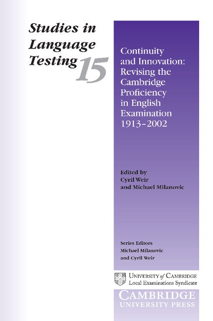 Front cover_Continuity and Innovation