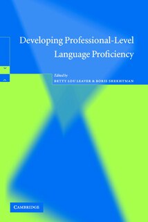 Couverture_Developing Professional-Level Language Proficiency