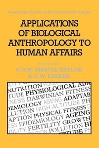 Front cover_Applications of Biological Anthropology to Human Affairs
