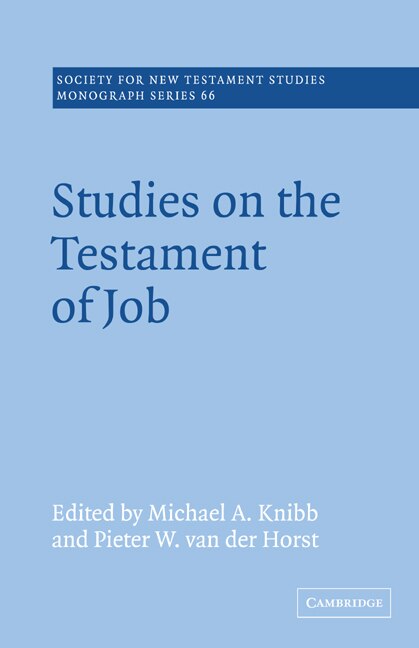 Front cover_Studies on the Testament of Job