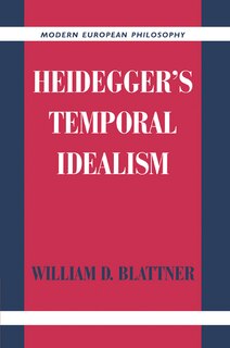 Front cover_Heidegger's Temporal Idealism