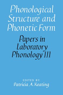 Front cover_Phonological Structure And Phonetic Form