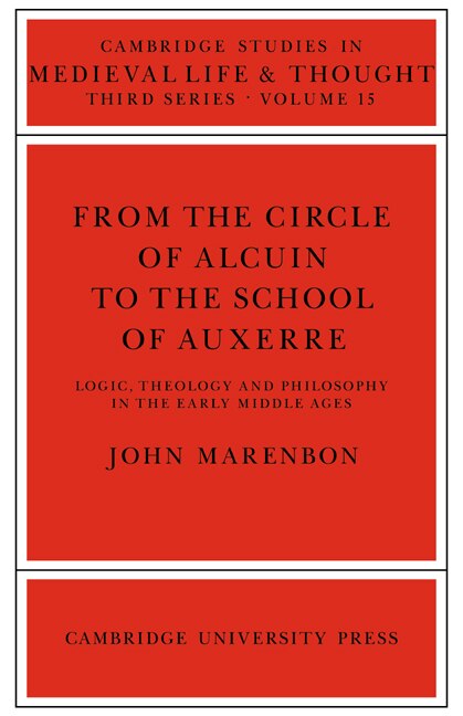 Couverture_From The Circle Of Alcuin To The School Of Auxerre