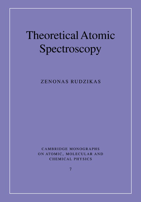 Front cover_Theoretical Atomic Spectroscopy
