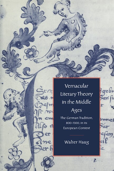 Couverture_Vernacular Literary Theory in the Middle Ages