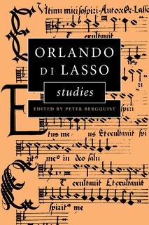 Front cover_Orlando Di Lasso Studies