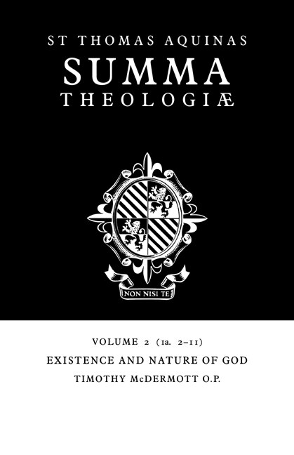 Front cover_Summa Theologiae: Volume 2, Existence and Nature of God