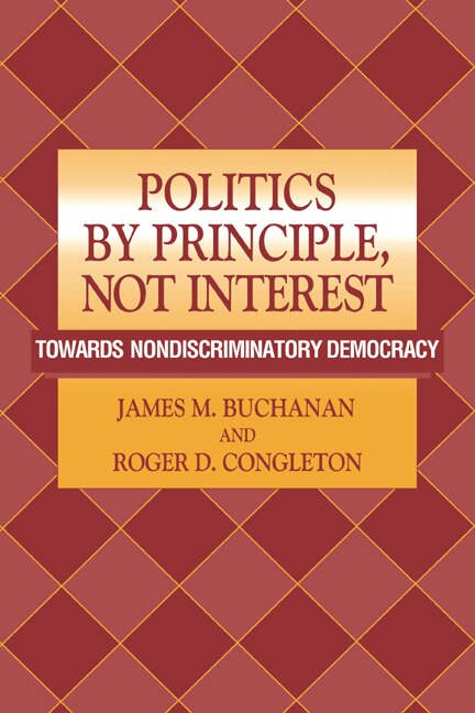 Front cover_Politics By Principle, Not Interest