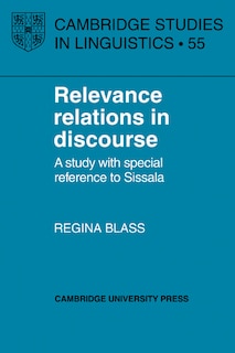 Front cover_Relevance Relations in Discourse