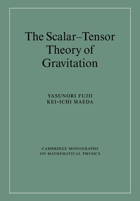Front cover_The Scalar-Tensor Theory of Gravitation