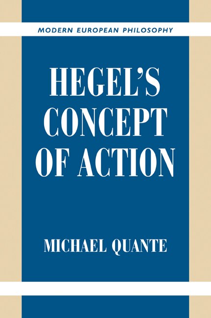 Front cover_Hegel's Concept Of Action