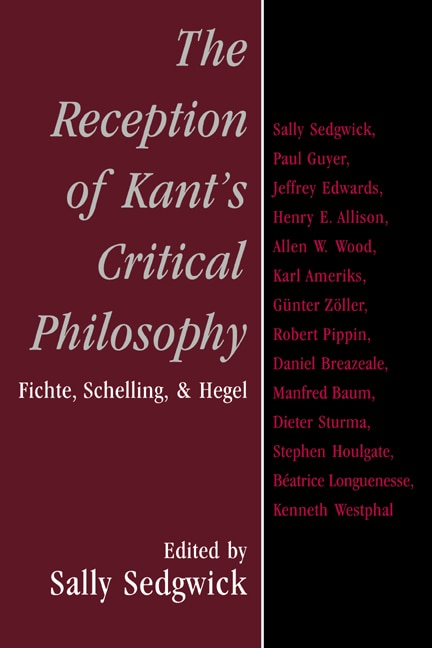 Couverture_The Reception Of Kant's Critical Philosophy