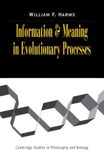 Front cover_Information and Meaning in Evolutionary Processes
