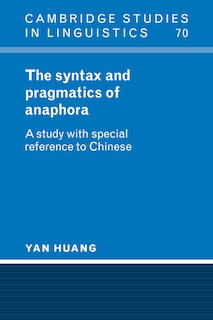 Front cover_The Syntax and Pragmatics of Anaphora