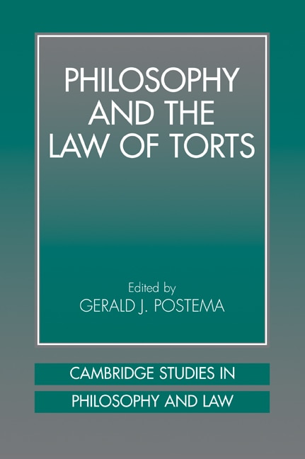 Couverture_Philosophy and the Law of Torts