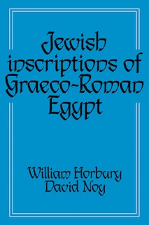 Couverture_Jewish Inscriptions of Graeco-Roman Egypt