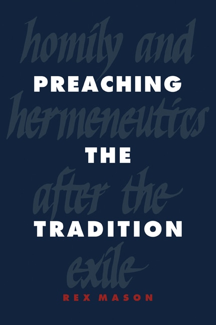 Front cover_Preaching the Tradition