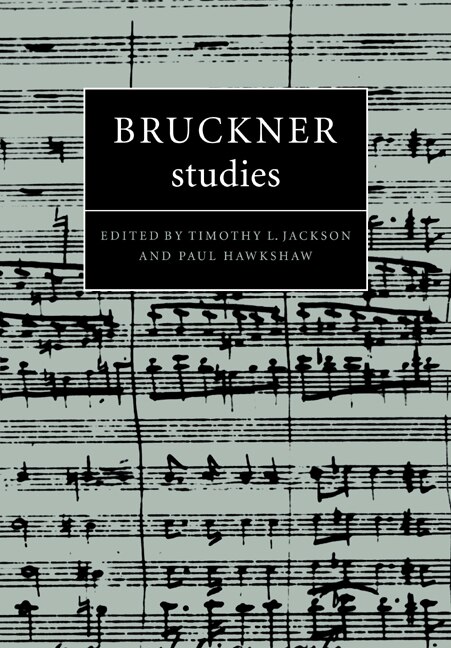 Front cover_Bruckner Studies