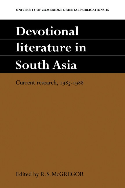 Couverture_Devotional Literature in South Asia