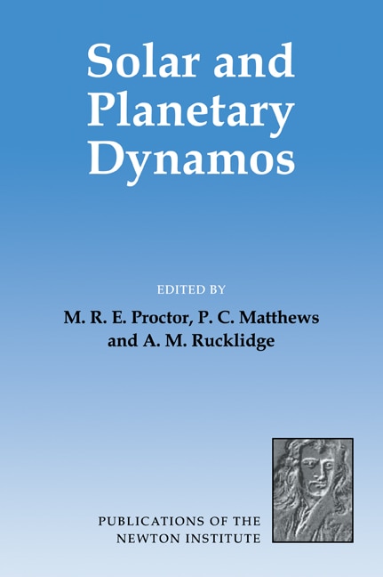 Front cover_Solar and Planetary Dynamos