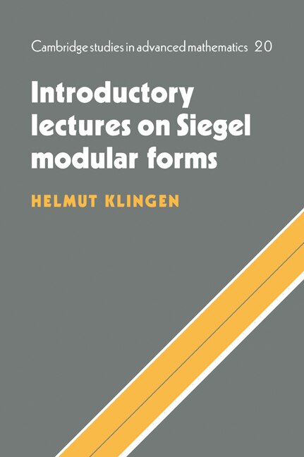 Front cover_Introductory Lectures on Siegel Modular Forms