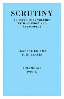Front cover_Scrutiny: A Quarterly Review vol. 14 1946-47
