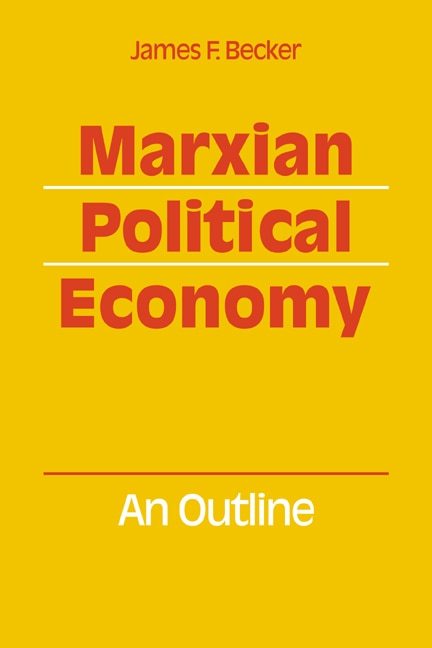Front cover_Marxian Political Economy