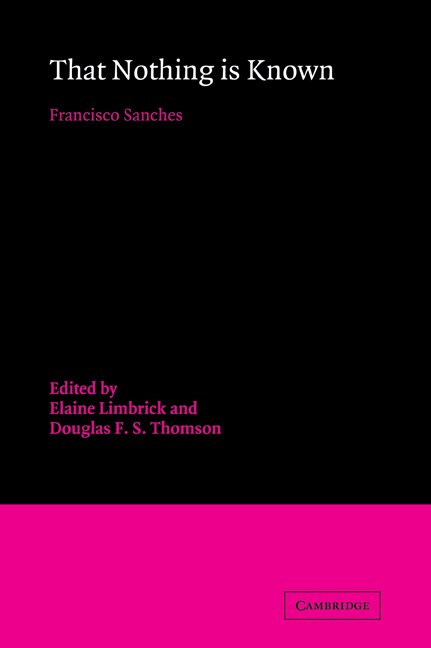 Front cover_That Nothing is Known