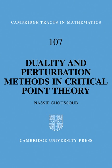 Front cover_Duality and Perturbation Methods in Critical Point Theory
