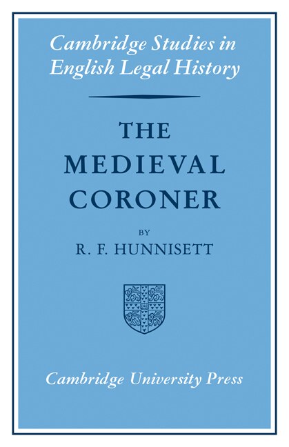 Front cover_The Medieval Coroner